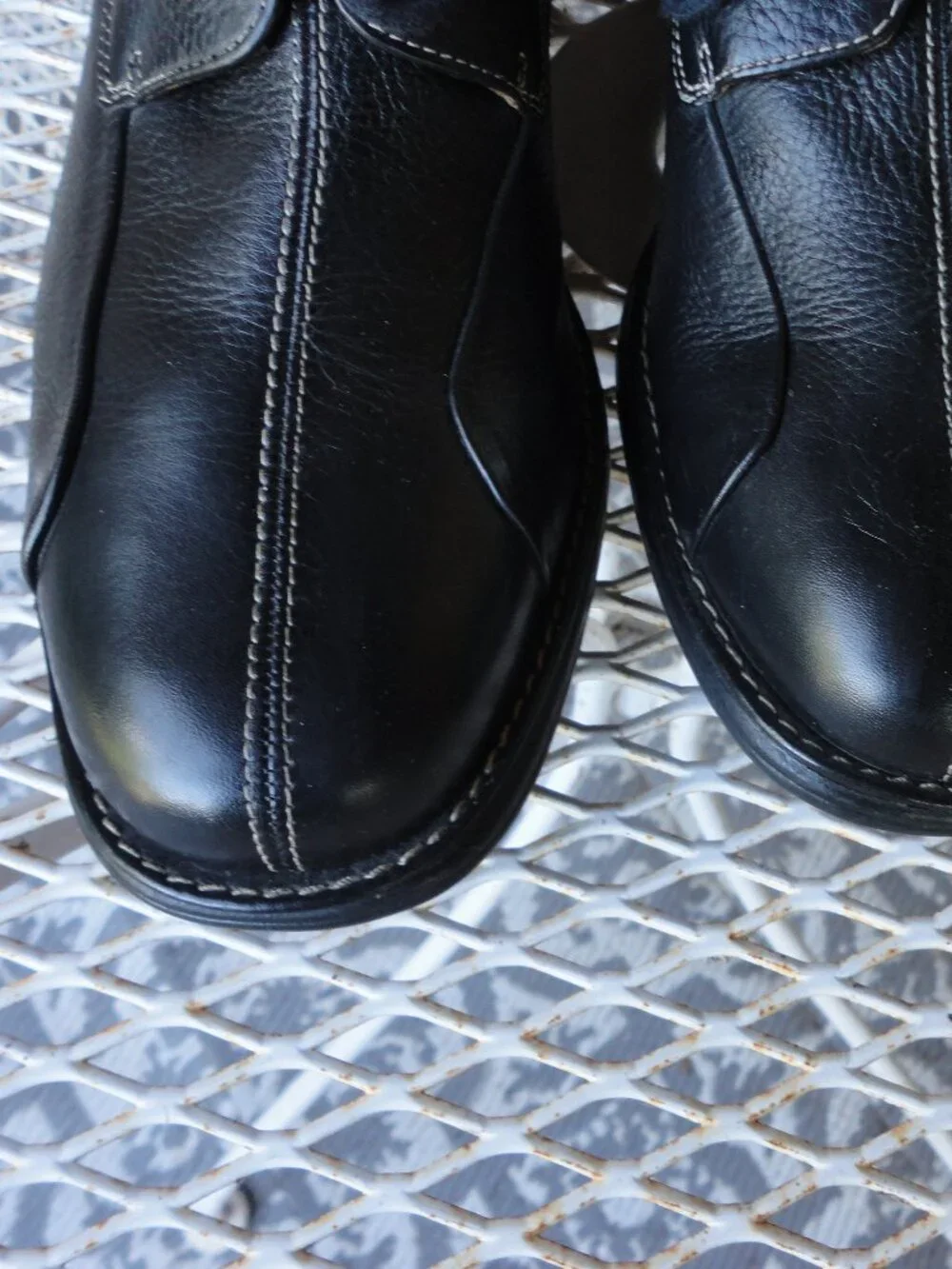 JOHNSTON & MURPHY Black Leather Lace Up Oxford Dress Shoes Size 8.5